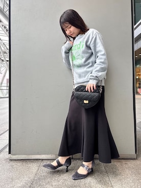 「ESPERANZA（エスペランサ）のアイテム（パンプス）」を使った、まっきーさん（レディース・145cm）の冬コーディネート