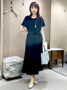 「UNTITLED（アンタイトル）のアイテム（パンプス）」を使った、Miwaさん（レディース・155cm）の夏コーディネート