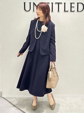 「UNTITLED（アンタイトル）のアイテム（ワンピース/ドレス）」を使った、Miwaさん（レディース・155cm）の春コーディネート