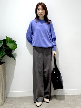 「UNTITLED（アンタイトル）のアイテム（アクセサリー）」を使った、Miwaさん（レディース・155cm）の秋コーディネート