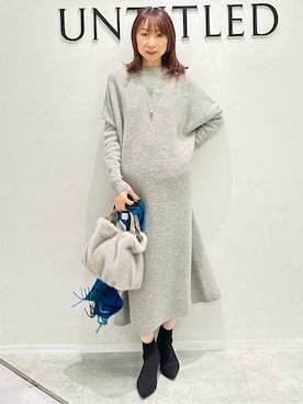 「アイテム（ダウンジャケット/コート）」を使った、Miwaさん（レディース・155cm）の秋コーディネート