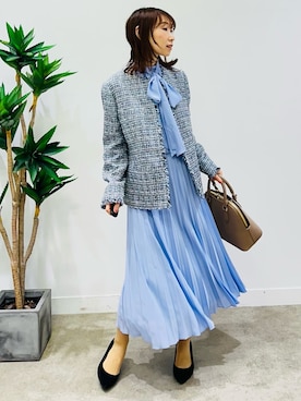 「UNTITLED（アンタイトル）のアイテム（ワンピース/ドレス）」を使った、Miwaさん（レディース・155cm）の冬コーディネート