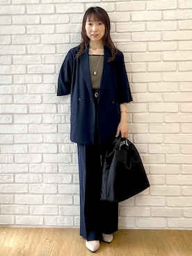 「春夏」｜Miwaさん（レディース・155cm）の夏コーディネート