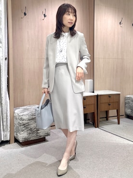 「UNTITLED（アンタイトル）のアイテム（ネックレス）」を使った、Miwaさん（レディース・155cm）の春コーディネート