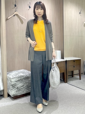 「UNTITLED（アンタイトル）のアイテム（パンプス）」を使った、Miwaさん（レディース・155cm）の夏コーディネート