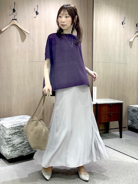 「UNTITLED（アンタイトル）のアイテム」を使った、Miwaさん（レディース・155cm）の夏コーディネート