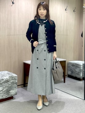 「UNTITLED（アンタイトル）のアイテム（アクセサリー）」を使った、Miwaさん（レディース・155cm）の秋コーディネート