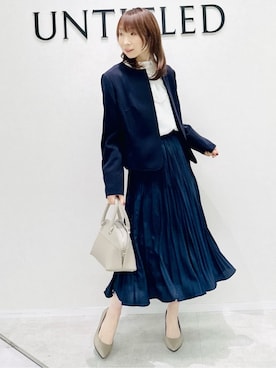 「UNTITLED（アンタイトル）のアイテム（バッグ）」を使った、Miwaさん（レディース・155cm）の春コーディネート