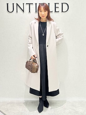 「UNTITLED（アンタイトル）のアイテム（ワンピース/ドレス）」を使った、Miwaさん（レディース・155cm）の秋コーディネート