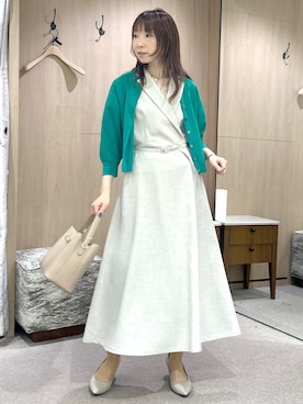 「UNTITLED（アンタイトル）のアイテム（パンプス）」を使った、Miwaさん（レディース・155cm）の夏コーディネート