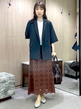「UNTITLED（アンタイトル）のアイテム（アクセサリー）」を使った、Miwaさん（レディース・155cm）の秋コーディネート