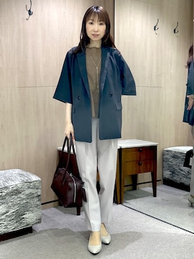 「UNTITLED（アンタイトル）のアイテム（アクセサリー）」を使った、Miwaさん（レディース・155cm）の秋コーディネート