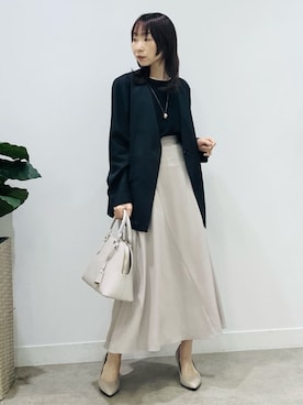 「SOUP（スープ）のアイテム」を使った、Miwaさん（レディース・155cm）の春コーディネート