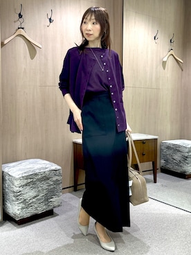 「UNTITLED（アンタイトル）のアイテム」を使った、Miwaさん（レディース・155cm）の秋コーディネート