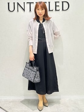 「UNTITLED（アンタイトル）のアイテム（バッグ）」を使った、Miwaさん（レディース・155cm）の夏コーディネート