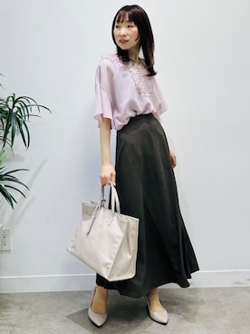 「UNTITLED（アンタイトル）のアイテム」を使った、Miwaさん（レディース・155cm）の夏コーディネート