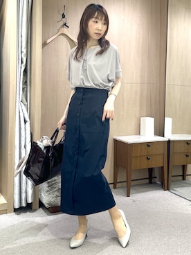 「UNTITLED（アンタイトル）のアイテム」を使った、Miwaさん（レディース・155cm）の夏コーディネート