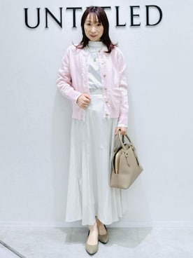 「INDIVI（インディヴィ）のアイテム」を使った、Miwaさん（レディース・155cm）の冬コーディネート