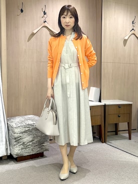 「UNTITLED（アンタイトル）のアイテム（パンプス）」を使った、Miwaさん（レディース・155cm）の夏コーディネート