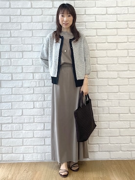 「UNTITLED（アンタイトル）のアイテム（スカート）」を使った、Miwaさん（レディース・155cm）の夏コーディネート