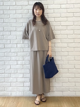 「UNTITLED（アンタイトル）のアイテム（スカート）」を使った、Miwaさん（レディース・155cm）の夏コーディネート