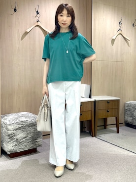 「UNTITLED（アンタイトル）のアイテム」を使った、Miwaさん（レディース・155cm）の夏コーディネート