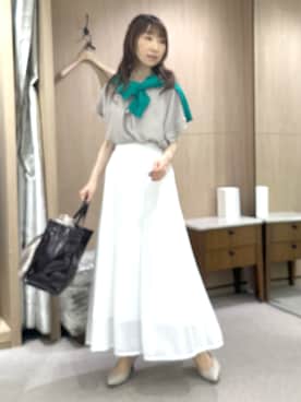 「UNTITLED（アンタイトル）のアイテム」を使った、Miwaさん（レディース・155cm）の夏コーディネート