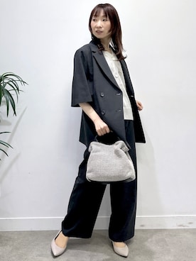 「COUP DE CHANCE（クードシャンス）のアイテム」を使った、Miwaさん（レディース・155cm）の春コーディネート