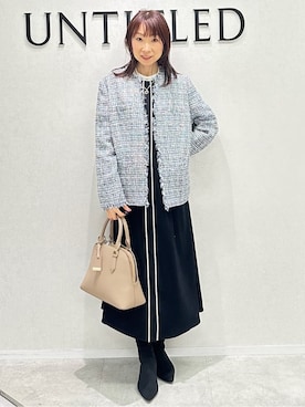「UNTITLED（アンタイトル）のアイテム（ワンピース/ドレス）」を使った、Miwaさん（レディース・155cm）の春コーディネート