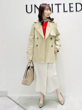 「SOUP（スープ）のアイテム」を使った、Miwaさん（レディース・155cm）の春コーディネート