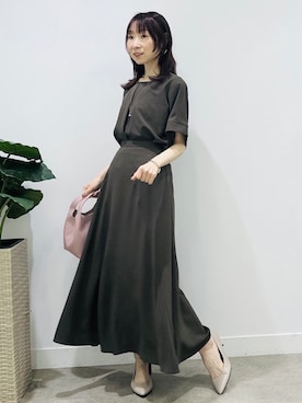 「SOUP（スープ）のアイテム（トップス）」を使った、Miwaさん（レディース・155cm）の春コーディネート