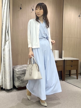 「UNTITLED（アンタイトル）のアイテム（パンプス）」を使った、Miwaさん（レディース・155cm）の夏コーディネート