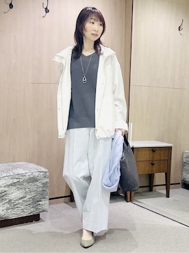 「Rubyrivet（ルビーリベット）のアイテム（アクセサリー）」を使った、Miwaさん（レディース・155cm）の春コーディネート