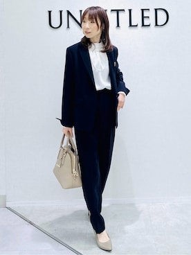 「INDIVI（インディヴィ）のアイテム」を使った、Miwaさん（レディース・155cm）の春コーディネート