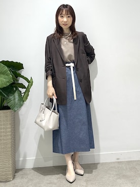 「UNTITLED（アンタイトル）のアイテム」を使った、Miwaさん（レディース・155cm）の夏コーディネート
