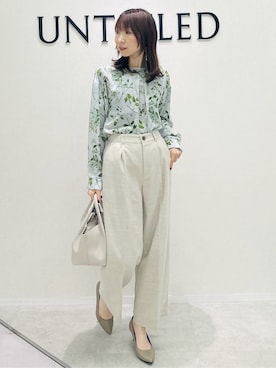 「SOUP（スープ）のアイテム（トップス）」を使った、Miwaさん（レディース・155cm）の春コーディネート