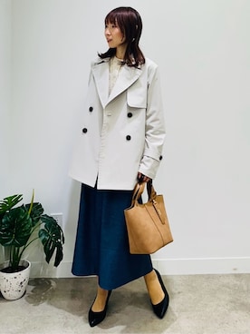 「UNTITLED（アンタイトル）のアイテム（バッグ）」を使った、Miwaさん（レディース・155cm）の冬コーディネート