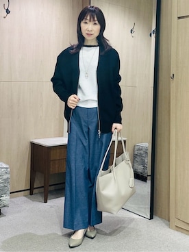 「SOUP（スープ）のアイテム」を使った、Miwaさん（レディース・155cm）の春コーディネート