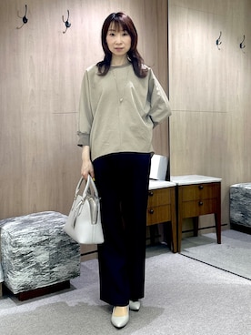 「UNTITLED（アンタイトル）のアイテム（パンプス）」を使った、Miwaさん（レディース・155cm）の夏コーディネート