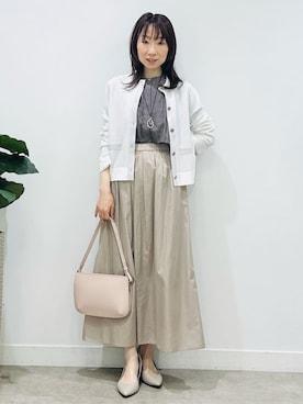 「SOUP（スープ）のアイテム」を使った、Miwaさん（レディース・155cm）の春コーディネート