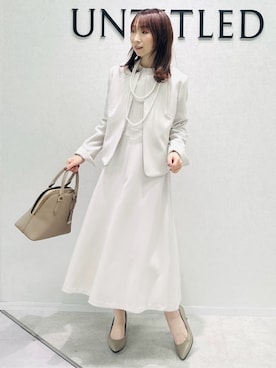 「UNTITLED（アンタイトル）のアイテム（ワンピース/ドレス）」を使った、Miwaさん（レディース・155cm）の春コーディネート
