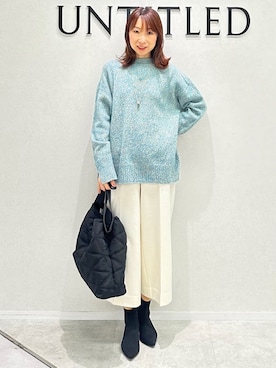 「UNTITLED（アンタイトル）のアイテム（バッグ）」を使った、Miwaさん（レディース・155cm）の秋コーディネート