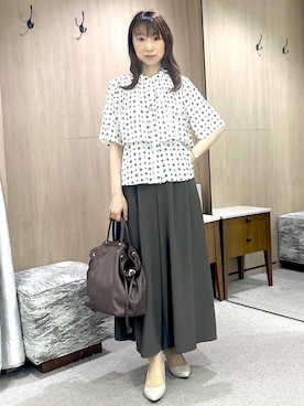 「UNTITLED（アンタイトル）のアイテム」を使った、Miwaさん（レディース・155cm）の夏コーディネート