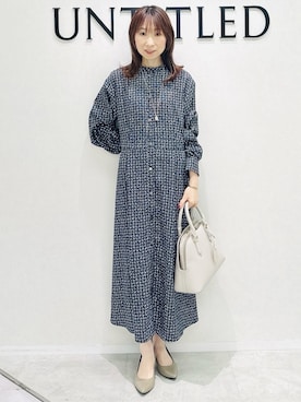 「UNTITLED（アンタイトル）のアイテム（ワンピース/ドレス）」を使った、Miwaさん（レディース・155cm）の冬コーディネート