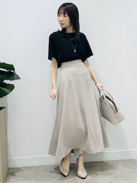 「SOUP（スープ）のアイテム」を使った、Miwaさん（レディース・155cm）の春コーディネート