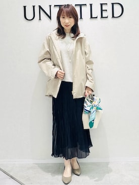 「UNTITLED（アンタイトル）のアイテム（ブルゾン）」を使った、Miwaさん（レディース・155cm）の冬コーディネート