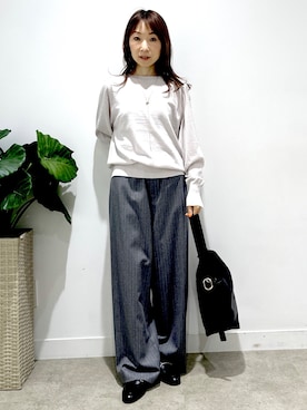 「UNTITLED（アンタイトル）のアイテム」を使った、Miwaさん（レディース・155cm）の秋コーディネート