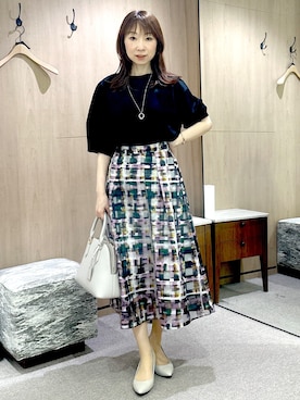 「UNTITLED（アンタイトル）のアイテム」を使った、Miwaさん（レディース・155cm）の夏コーディネート