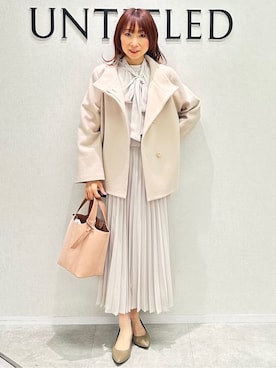 「UNTITLED（アンタイトル）のアイテム（ワンピース/ドレス）」を使った、Miwaさん（レディース・155cm）の冬コーディネート