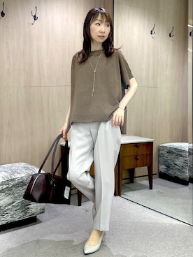 「UNTITLED（アンタイトル）のアイテム」を使った、Miwaさん（レディース・155cm）の秋コーディネート